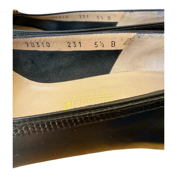 Vintage Salvatore Ferragamo Gancini Heel Lizard Cap Toe Women size 5.5 B - Picture 5 of 10